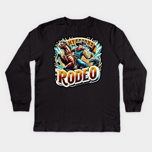 This is My Second Rodeo Funny Cowboy Kids Long Sleeve T-Shirt